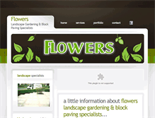 Tablet Screenshot of flowers-landscaping.co.uk